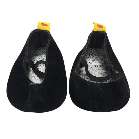 Build A Bear Workshop Black Velvet Heels Pumps Shoes BABW BAB - Picture 1 of 7